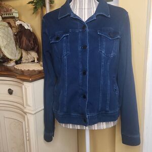 Liverpool Los Angeles dark blue denim jacket women's size M